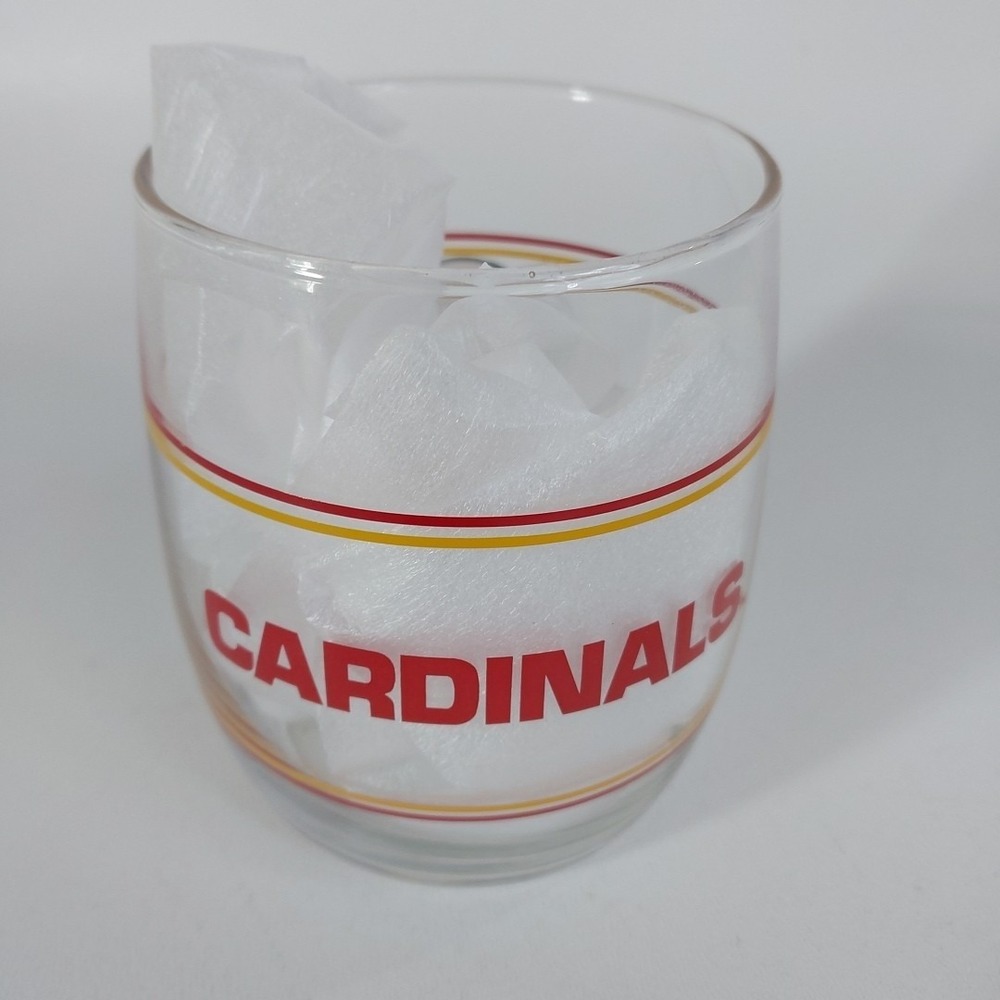 Vintage NFL Phoenix Cardinals Tumbler Whiskey Rocks Glass